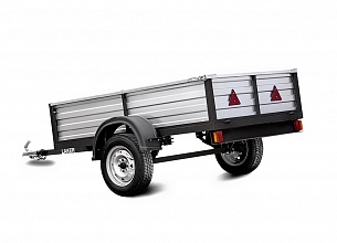 Прицеп бортовой Laker Heavy Duty Light 300, на рессорной подвеске черный