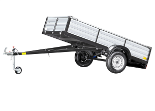 Автоприцеп LAKER  Heavy Duty Light 400/рессора, профлист, откидной, черный ш 1,3 м/д 2,5м