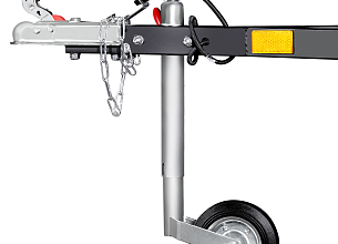 Прицеп бортовой Laker Heavy Duty Light 300, на рессорной подвеске черный