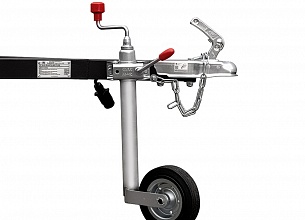 Прицеп бортовой Laker Heavy Duty Light 300, на рессорной подвеске черный