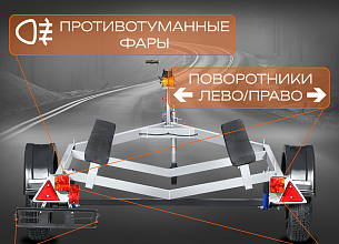 Автоприцеп Laker Smart Trailer 750, оцинкованный на рессорной подвеске